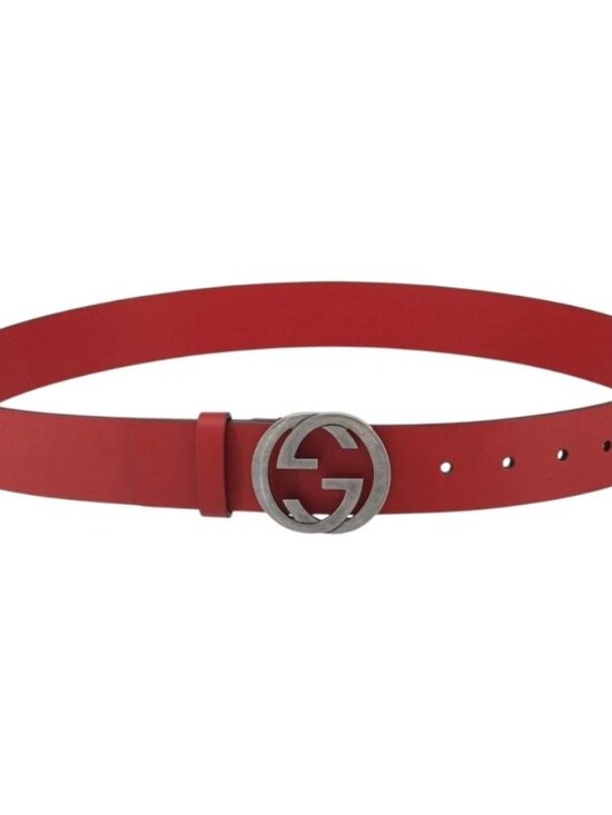 GUCCI Interlocking G Belt Leather 42.9\